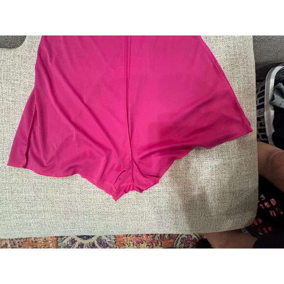 Deep Self Women's Pleated Romper Sleeveless High Neck Flowy Dressy Romper Sz XL - Picture 9 of 10